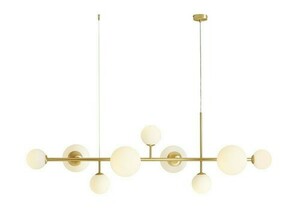 Pendant Light Aldex Dione 9 Brass Metal Glass Modernist 1092N40 small 0