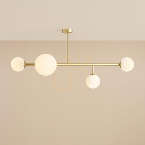 Check Ceiling Light Dione 4 Brass Aldex 1092PL_L40