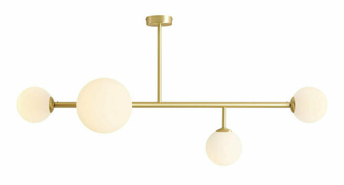 Check Plafon Aldex Dione 4 Brass metal i szkło 117 cm 1092PL_L40
