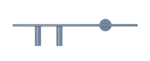 Check Wall Lamp Aldex Trevo 2 Light Dusty Blue Metal 80 cm 1104D16