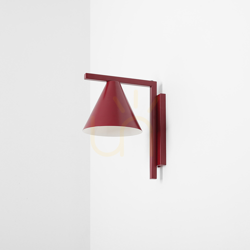Check Aldex Form Red Wine metal wall light, burgundy, 16 cm, 1108C15