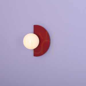 Aldex Loop Red Wine Burgundy Wall Light E14 1125C15 small 2