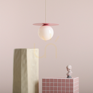 Aldex Loop Baby Pink M pendant light, 34 cm disc, 1125G18_M small 4