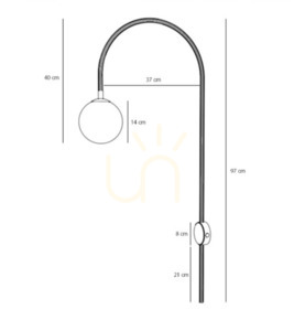 Aldex Beige Modern Wall Sconce Metal Glass E14 1116C17 small 1