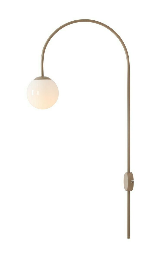 Aldex Beige Modern Wall Sconce Metal Glass E14 1116C17