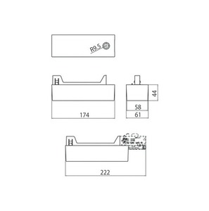 Power supply casing for 9209 LED adapter, STUCCHI busbars, white, black 1 Power supply casing for 9209 LED adapter, STUCCHI busbars, white, black small 1
