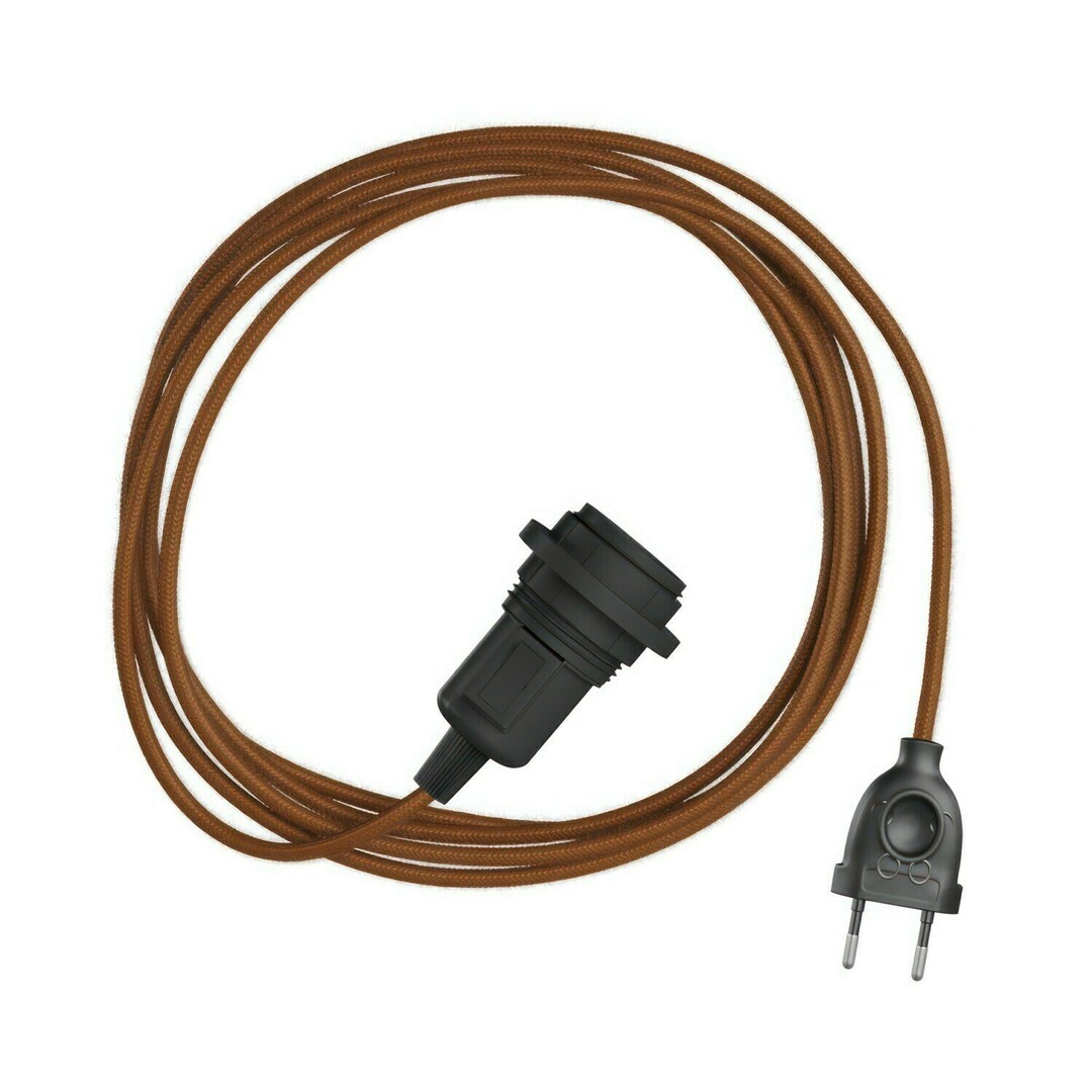 Check Brown Creative-Cables Pendant Lamp CAPL20390v27613 Brown Creative-Cables Pendant Lamp CAPL20390v27613