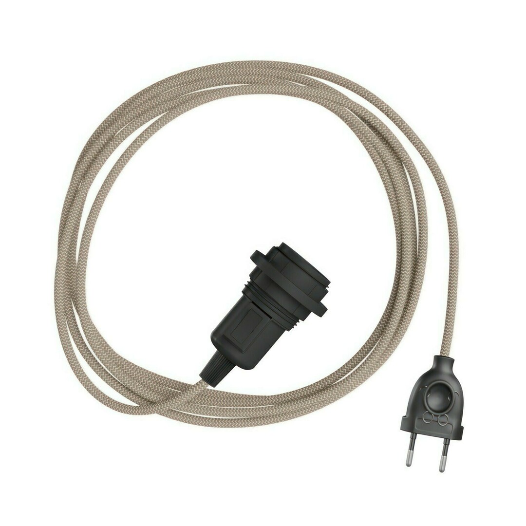 Check Beige Creative-Cables Pendant Lamp CAPL20392v27653 Beige Creative-Cables Pendant Lamp CAPL20392v27653