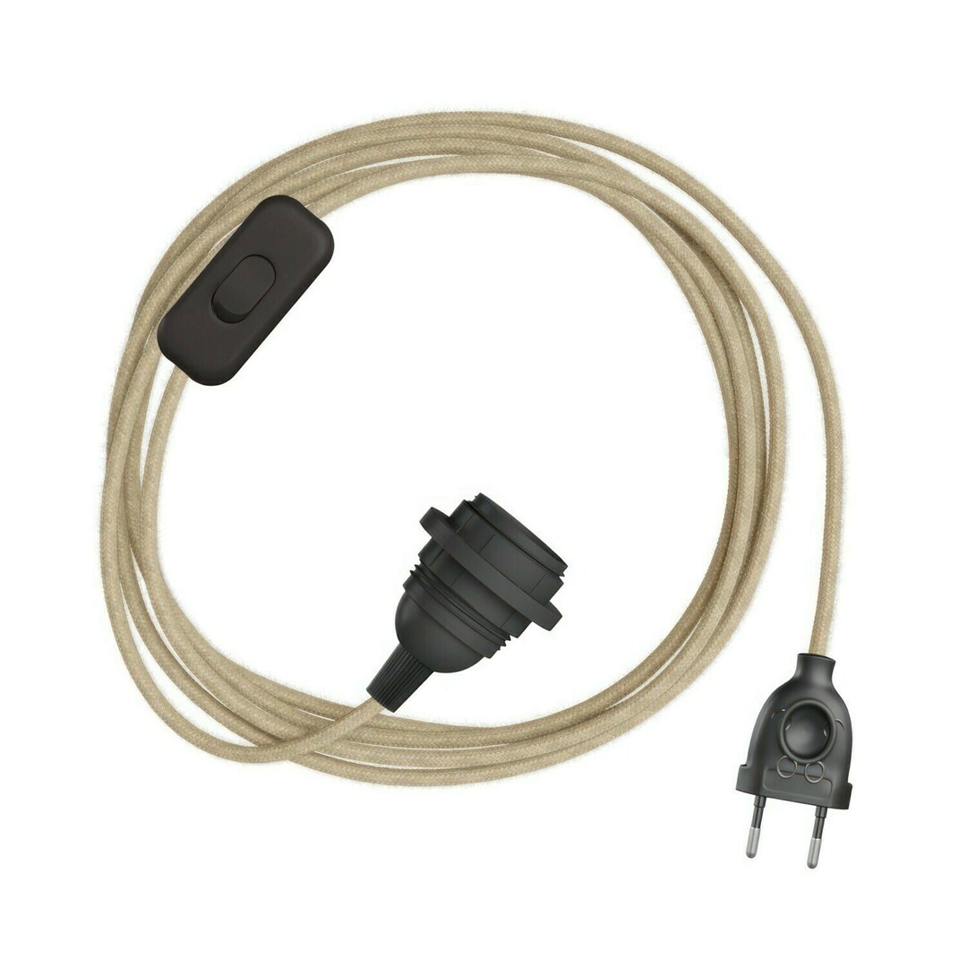 Check Beige Creative-Cables Pendant Lamp CAPL20396v27828 Beige Creative-Cables Pendant Lamp CAPL20396v27828