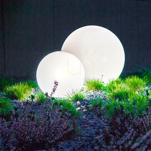 Decorative White Gloss Ball - LUNA BALL 40 cm including mounting kit, 3m cable, skewer - PREMIUM - UV small 4