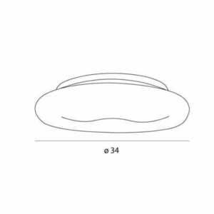 Plafon Max Light Duo C0233 biały LED 10W 34 cm 3000K small 2