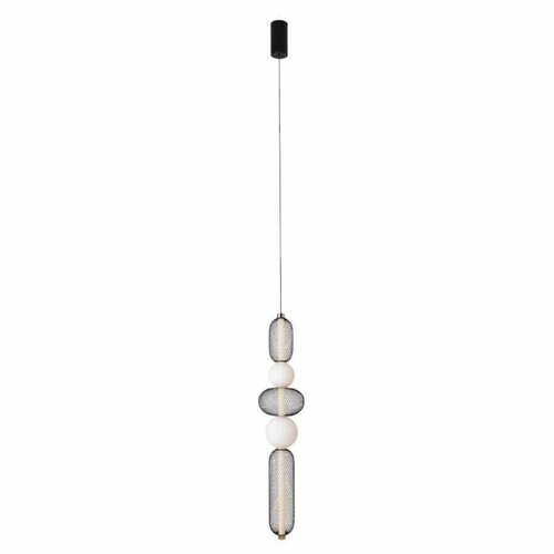 Check Pendant lamp Max Light Bora B P0592 black-gold 22 cm LED 28 W