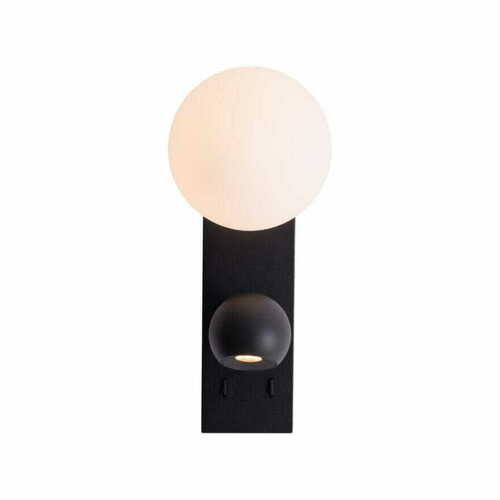 Check Wall Light Max Light Atom W0351 Black 2-Light LED 10W 3000K
