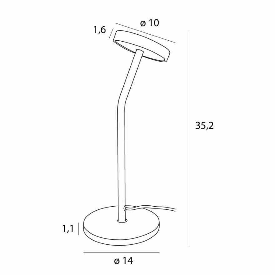 Preview Table Lamp Max Light Ibiza T0061 Black Metal LED 35 cm Table Lamp Max Light Ibiza T0061 Black Metal LED 35 cm