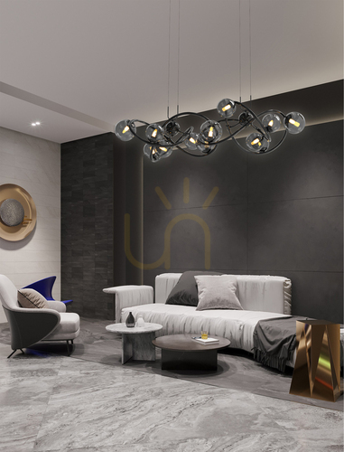 Check NANCY - 14-light pendant lamp. Aviano PREMIUM