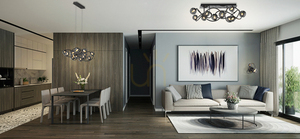 NANCY - 8-light pendant lamp. Aviano PREMIUM small 6
