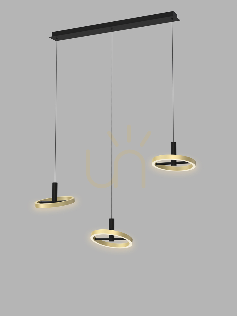 BREST - Aviano PREMIUM straight triple pendant lamp