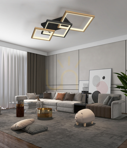 Check MATERA - Aviano PREMIUM three rhombus ceiling lamp