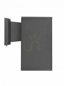 Outdoor Wall Lamp SU-MA Adela 8002 DG Dark Gray E27 Aluminum Glass small 1