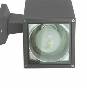 Outdoor Wall Lamp SU-MA Adela 8002 DG Dark Gray E27 Aluminum Glass small 2