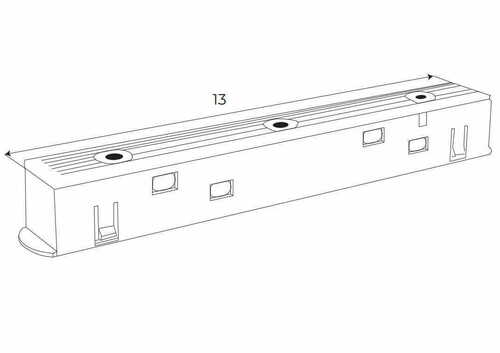 Check Busbar Power Connector Max Light MAX MA0002 Black Magnetic Track Lighting
