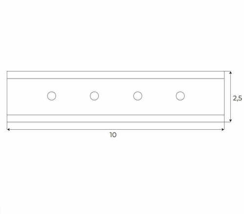 Check Magnetic Rail Connector Max Light MAX MA0009 Black Metal 10 cm