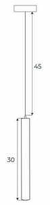 Pendant Light Max Light MAX M0012N Black LED 3000K Aluminum 1 Pendant Light Max Light MAX M0012N Black LED 3000K Aluminum small 1
