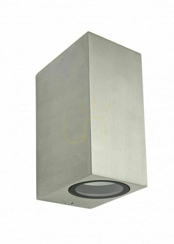 Check Outdoor Wall Lamp SU-MA MINI 5002 BR Brushed Aluminum IP44 LED GU10