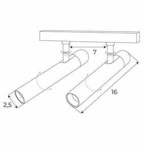 Track Light Max Light MAX magnetic reflector double DALI 3000K M0020D small 2