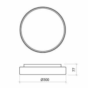 Plafond IP65 Pin 300 Motion Sensor 15W 3000/4000K Anthracite small 1