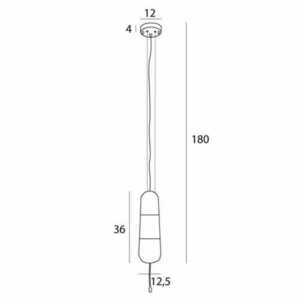Max Light Mauri P0590 black smoked-glass pendant light E14 1×12 W, 12 cm small 3