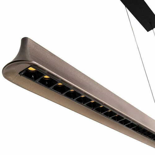 Check JO-JO Simple pendant lamp, black and grey, LED, 124 cm, Max Light P0595