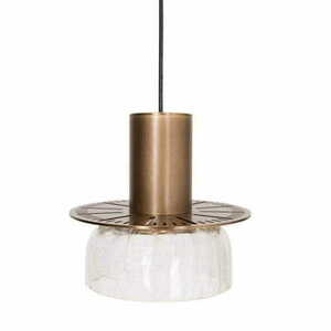 Pendant Light Max Light Signature P0530 Brass Transparent Glass 15 cm small 1