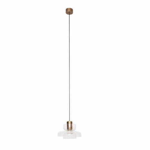 Check Pendant Light Max Light Signature C P0532 Brass Transparent Glass LED 8W 3000K