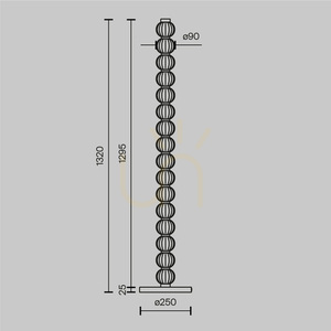 AMULET MOD555FL-L23G3K floor lamp Maytoni small 8