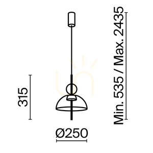 BANGKOK pendant lamp MOD185PL-L6B3K1 Maytoni small 9