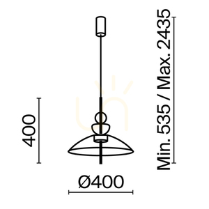 BANGKOK pendant lamp MOD185PL-L6B3K3 Maytoni small 9