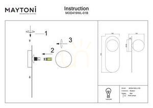 Wall lamp BAO MOD419WL-01B Maytoni small 10