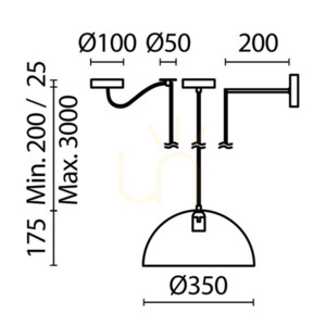 BASIC COLORS pendant lamp MOD168PL-01GR Maytoni small 8