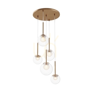 BASIC FORM pendant lamp MOD521PL-05G Maytoni small 1
