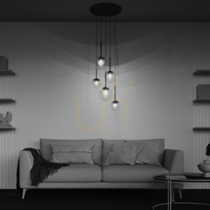BASIC FORM pendant lamp MOD521PL-05G Maytoni small 8