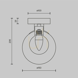 BASIC FORM MOD521WL-01G1 wall lamp Maytoni small 7