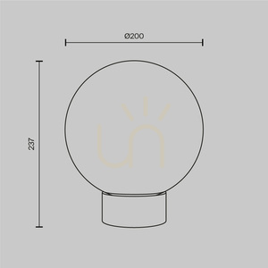 BASIC FORM MOD321TL-01G3 table lamp Maytoni small 7