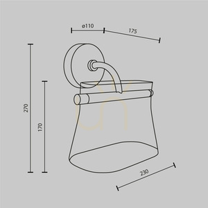 CABARET wall lamp MOD170WL-L8BS3K2 Maytoni small 7