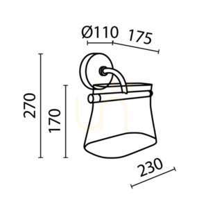 CABARET wall lamp MOD170WL-L8BS3K2 Maytoni small 8