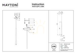 CASCADE MOD132PL-L6BK pendant lamp Maytoni small 8