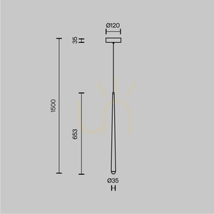 CASCADE MOD132PL-L6BK pendant lamp Maytoni small 9