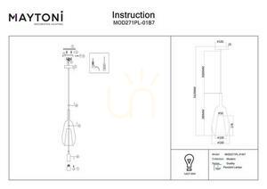 DUALITY pendant lamp MOD271PL-01B7 Maytoni small 6