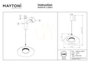EL pendant lamp MOD041PL-L15B3K1 Maytoni small 10