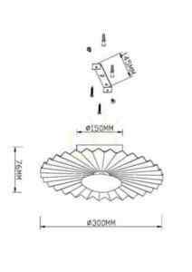 FIORE wall lamp MOD233WL-L11BS3K Maytoni small 8